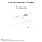 Планка карнизная 100х69х2000 (ECOSTEEL-01-БелыйКамень-0.5)