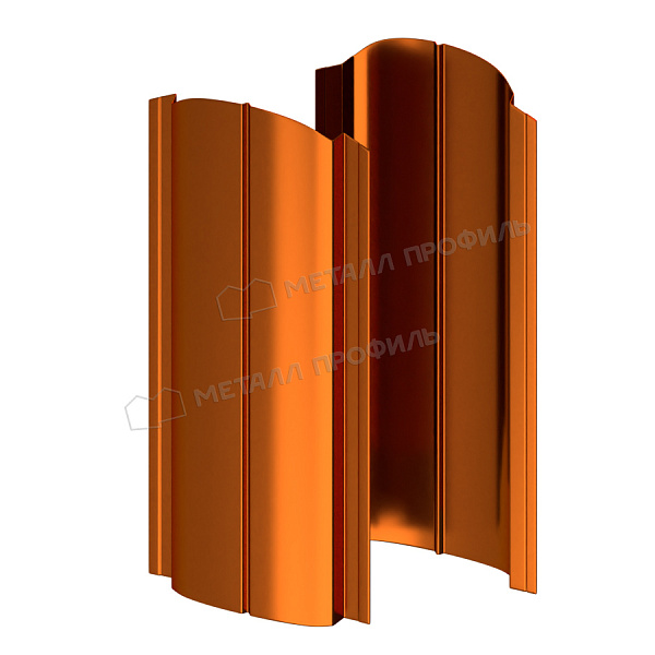 Штакетник металлический МЕТАЛЛ ПРОФИЛЬ ELLIPSE-O 19х126 (AGNETA-20-Copper\Copper-0.5), который вы можете купить за 218.36 ₽.